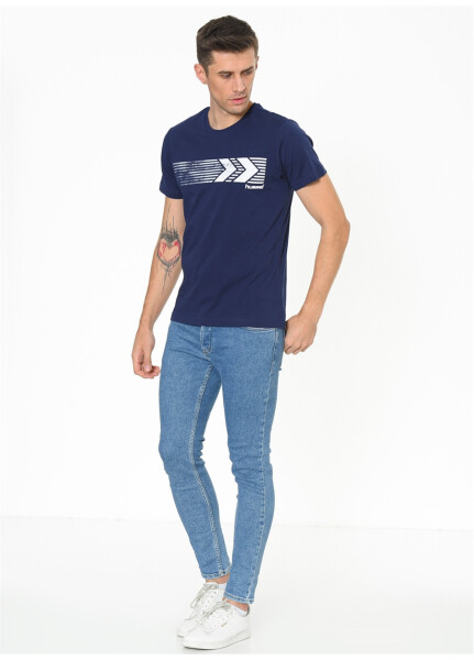 Hummel SALMON Lacivert Erkek T-Shirt 911093-7459 - 7