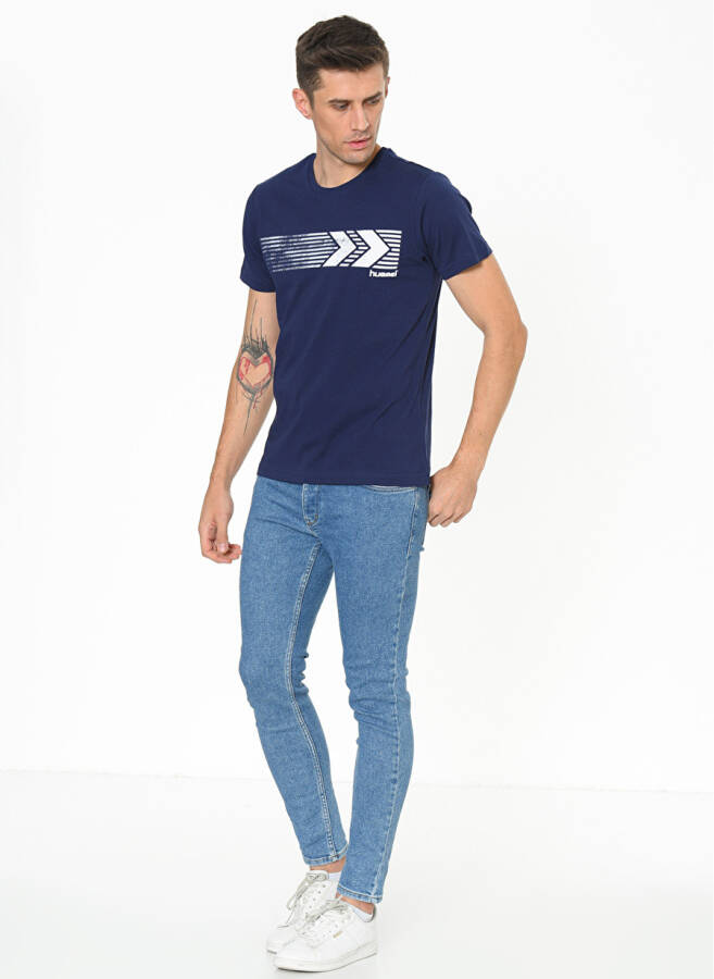 Hummel SALMON Navy Blue Men's T-Shirt 911093-7459 - 2