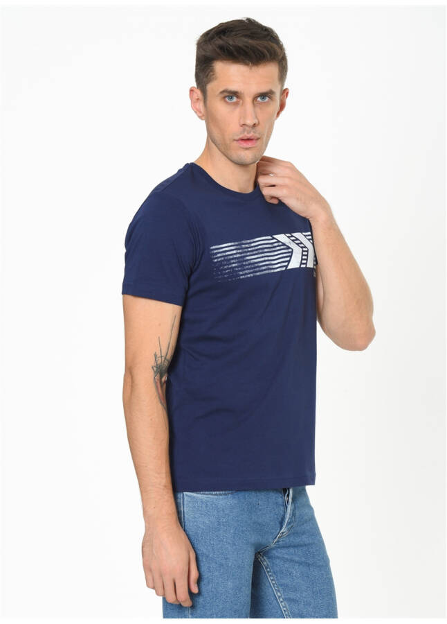 Hummel SALMON Navy Blue Men's T-Shirt 911093-7459 - 9