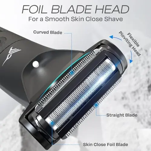 HUMMINGBIRD MK5 Pubic Hair Trimmer for Men – Ceramic Blade, No Nick, No Cut, Ball Trimmer, Waterproof, USB-C Rechargeable, LED Display, Charging Dock & Travel Pouch, Body Trimmer & Ball Shaver - 1