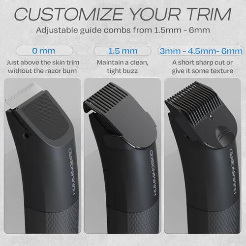 HUMMINGBIRD MK5 Pubic Hair Trimmer for Men – Ceramic Blade, No Nick, No Cut, Ball Trimmer, Waterproof, USB-C Rechargeable, LED Display, Charging Dock & Travel Pouch, Body Trimmer & Ball Shaver - 5