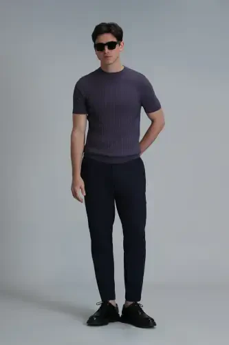 Hunter Smart Erkaklar uchun Chino Shimlar Slim Fit Ko'k - 4