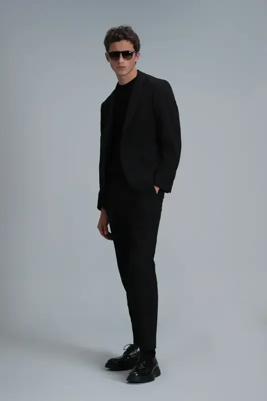 Hunter Smart Erkaklar uchun Chino Shimlar Slim Fit Qora - 5