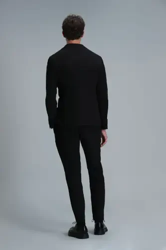 Hunter Smart Erkaklar uchun Chino Shimlar Slim Fit Qora - 6