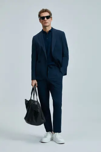 Hunter Smart Erkek Chino Pantolon Slim Fit Lacivert - Lacivert - LUFIAN (1)