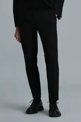 Hunter Smart Erkek Chino Pantolon Slim Fit Siyah-Siyah - 2