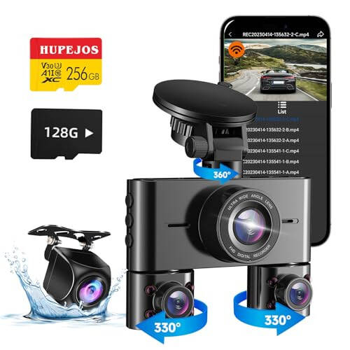 HUPEJOS V7 64G Dash Cam 256GB Bellek Kartıyla - 1