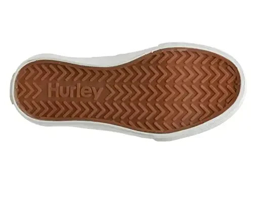 Hurley Boardy Kids Lace Up Canvas Sneakers – Low Cut Skateboarding Shoes for Kids, Sports Shoes for Boys and Girls - 6