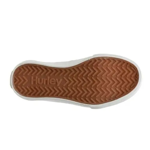 Hurley Marley Kids Lace Up Canvas Sneakers – Low Cut Skateboarding Shoes for Kids, Sports Shoes for Boys and Girls - 6