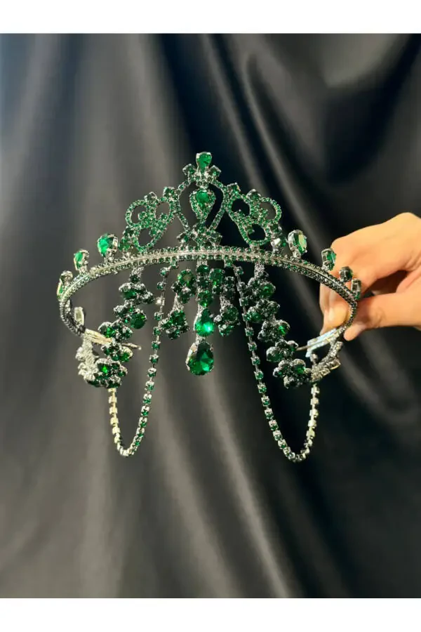 Hürrem Bride Henna Crown-green - 1