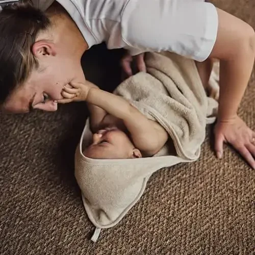 Huxie Baby Hooded Towel – Organic Cotton Baby Bath Towels, 32