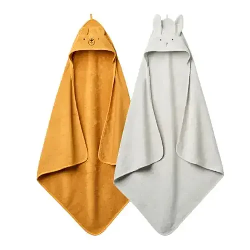 Huxie Baby Hooded Towel – Organic Cotton Baby Bath Towels, 32
