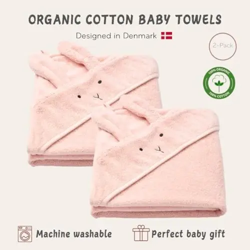 Huxie Baby Hooded Towel – Organic Cotton Baby Bath Towels, 32