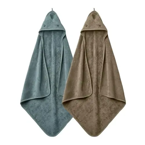 Huxie Baby Hooded Towel – Organic Cotton Baby Bath Towels, 32