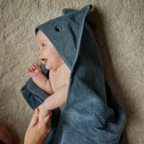 Huxie Baby Hooded Towel – Organic Cotton Baby Bath Towels, 32