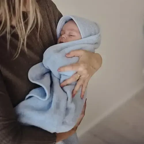 Huxie Baby Hooded Towel – Organic Cotton Baby Bath Towels – Baby Towels, Baby Bath Towels for Baby Boy, Baby Girl, 32