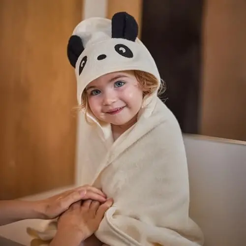 Huxie Baby Hooded Towel – Organic Cotton Baby Bath Towels – Baby Towels, Baby Bath Towels for Baby Boy, Baby Girl, 32