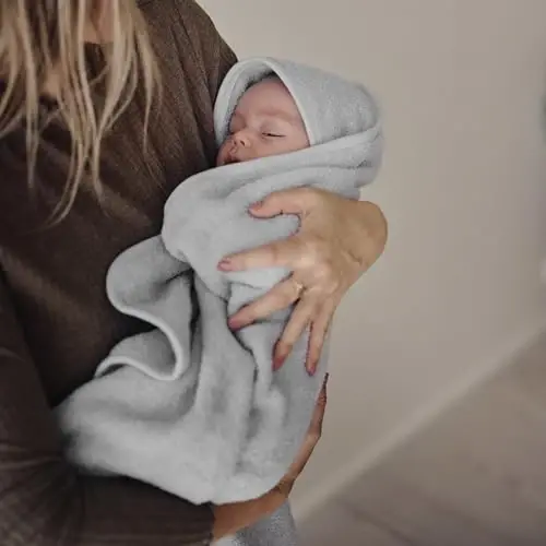 Huxie Baby Hooded Towel – Organic Cotton Baby Bath Towels – Baby Towels, Baby Bath Towels for Baby Boy, Baby Girl, 32