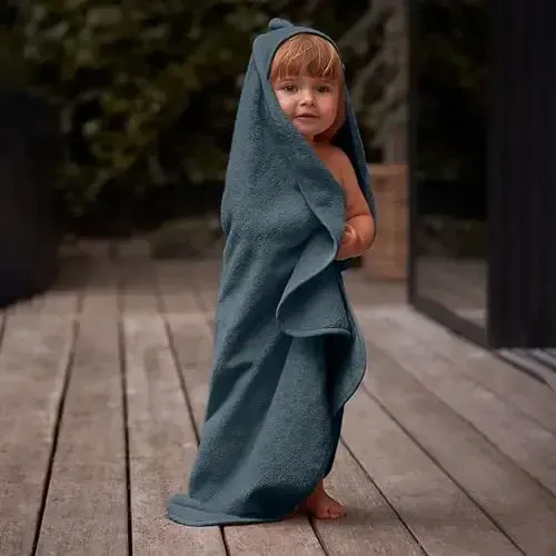 Huxie Baby Hooded Towel – Organic Cotton Baby Bath Towels – Baby Towels, Baby Bath Towels for Baby Boy, Baby Girl, Large 32
