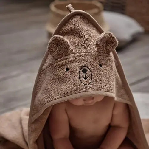 Huxie Baby Hooded Towel – Organik Paxta Chaqaloq Hammom Sochiqlari – Chaqaloq Sochiqlari, O'g'il bola, Qiz bola uchun Chaqaloq Hammom Sochiqlari, 32