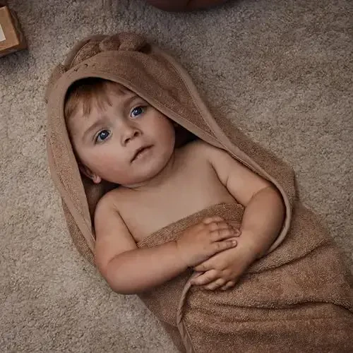 Huxie Baby Hooded Towel – Organik Paxta Chaqaloq Hammom Sochiqlari – Chaqaloq Sochiqlari, O'g'il bola, Qiz bola uchun Chaqaloq Hammom Sochiqlari, 32