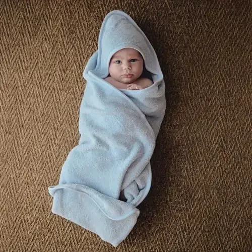 Huxie Baby Hooded Towel – Organik Paxtadan Tayyorlangan Chaqaloq Hammom Sochiqlari – Chaqaloqlar uchun Sochiqlar, O'g'il va Qiz Bolalar uchun Chaqaloq Hammom Sochiqlari, 32