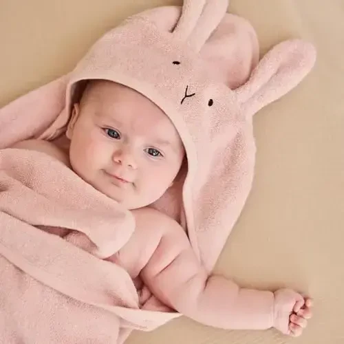 Huxie Baby Hooded Towel – Organic Cotton Baby Bath Towels – Baby Towels, Baby Bath Towels for Baby Boy, Baby Girl, 32