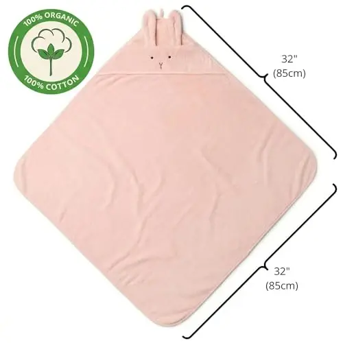 Huxie Baby Hooded Towel – Organic Cotton Baby Bath Towels – Baby Towels, Baby Bath Towels for Baby Boy, Baby Girl, 32