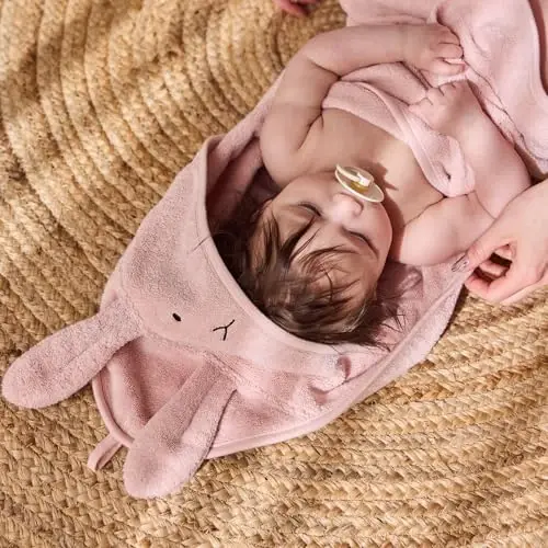 Huxie Baby Hooded Towel – Organic Cotton Baby Bath Towels – Baby Towels, Baby Bath Towels for Baby Boy, Baby Girl, 32
