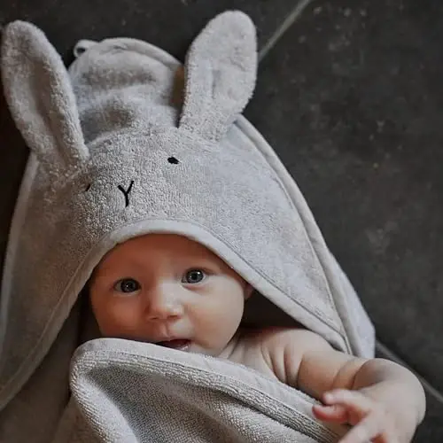 Huxie Baby Hooded Towel – Organic Cotton Baby Bath Towels – Baby Towels, Baby Bath Towels for Baby Boy, 32