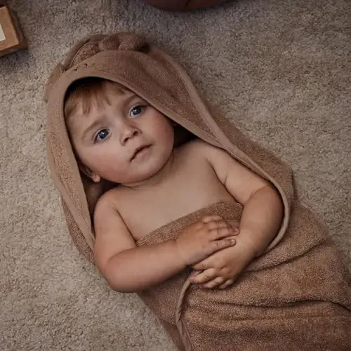 Huxie Baby Hooded Towel – Organic Cotton Baby Bath Towels, 32