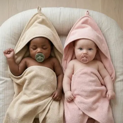 Huxie Hooded Baby Towels – Organic Cotton Baby Bath Towels, 32