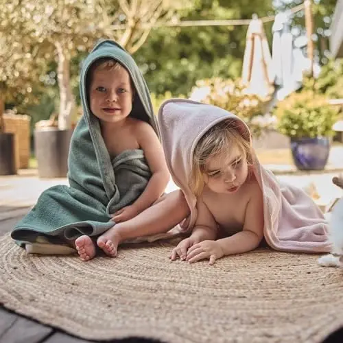 Huxie Baby Hooded Towel – Organic Cotton Baby Bath Towels, 32