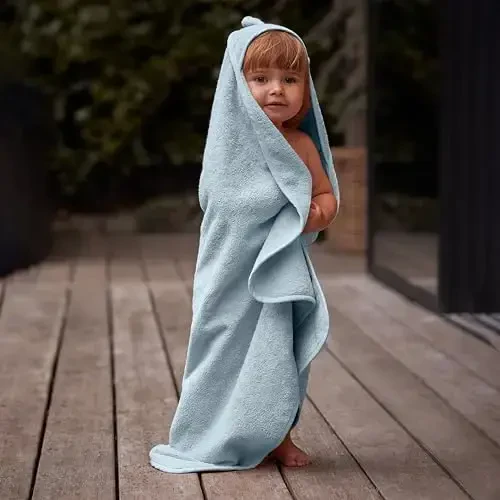 Huxie Baby Hooded Towel – Organic Cotton Baby Bath Towels – Baby Towels, Baby Bath Towels for Baby Boy, Baby Girl, 32