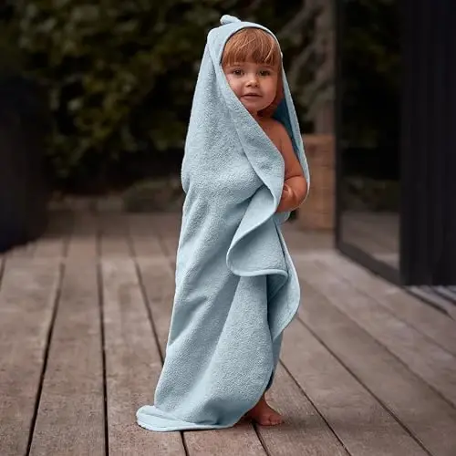 Huxie Baby Hooded Towel – Organic Cotton Baby Bath Towels – Baby Towels, Baby Bath Towels for Baby Boy, 32