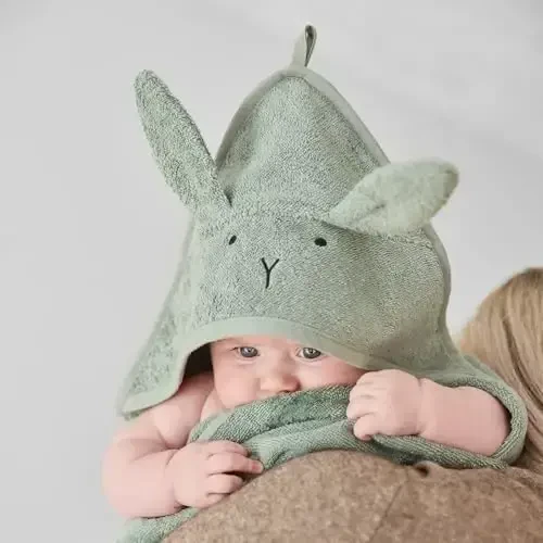 Huxie Baby Hooded Towel – Organic Cotton Baby Bath Towels – Baby Towels, Baby Bath Towels for Baby Boy, Baby Girl, 32