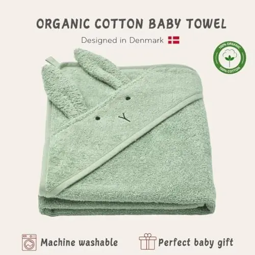 Huxie Baby Hooded Towel – Organic Cotton Baby Bath Towels – Baby Towels, Baby Bath Towels for Baby Boy, 32