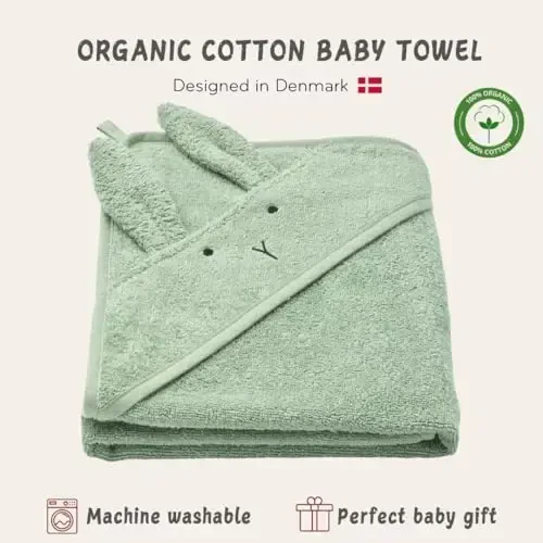 Huxie Baby Hooded Towel – Organic Cotton Baby Bath Towels – Baby Towels, Baby Bath Towels for Baby Boy, Baby Girl, 32