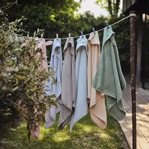 Huxie Baby Hooded Towel – Organic Cotton Baby Bath Towels – Baby Towels, Baby Bath Towels for Baby Boy, Baby Girl, 32