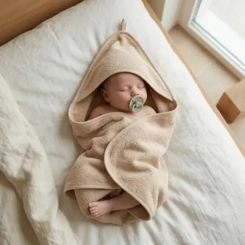 Huxie Hooded Baby Towels – Organic Cotton Baby Bath Towels – Baby Towels, Baby Bath Towels for Baby Boy, Baby Girl, 32