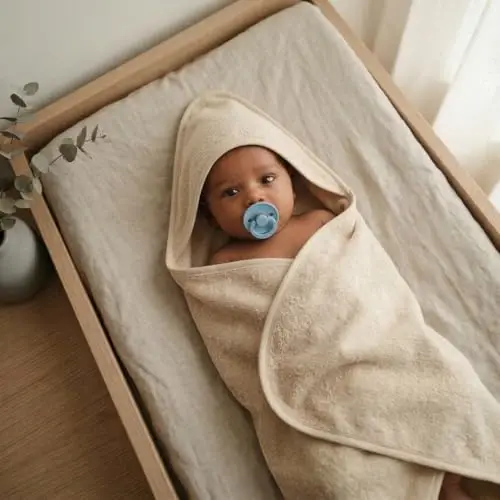 Huxie Hooded Baby Towels – Organic Cotton Baby Bath Towels – Baby Towels, Baby Bath Towels for Baby Boy, Baby Girl, 32