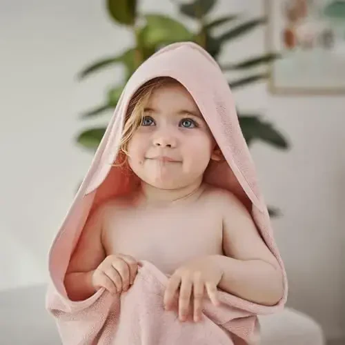 Huxie Baby Hooded Towel – Organic Cotton Baby Bath Towels – Baby Towels, Baby Bath Towels for Baby Boy, Baby Girl, 32