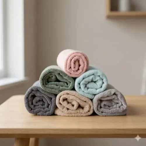 Huxie Hooded Baby Towels – 100% Organic Cotton Baby Bath Towels – Baby Girl Newborn Essentials - Super-Soft and Absorbent.(Blush) - HUXIE (1)