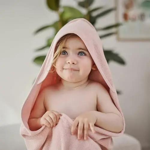 Huxie Baby Hooded Towel – Organic Cotton Baby Bath Towels – Baby Towels, Baby Bath Towels for Baby Boy, Baby Girl, 32