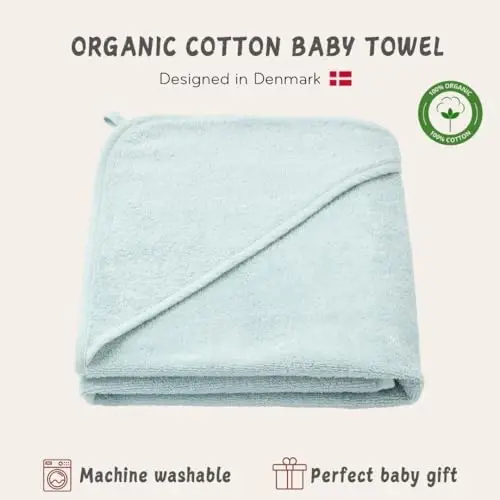 Huxie Baby Hooded Towel – Organic Cotton Baby Bath Towels – Baby Towels, Baby Bath Towels for Baby Boy, Baby Girl, 32