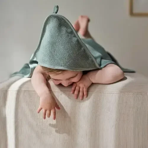 Huxie Baby Hooded Towel – Organic Cotton Baby Bath Towels – Baby Towels, Baby Bath Towels for Baby Boy, Baby Girl, 32