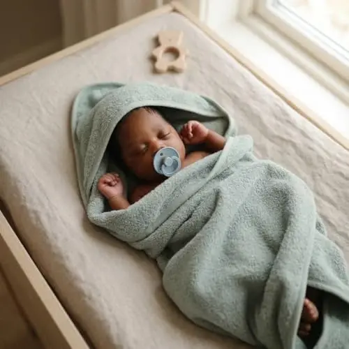 Huxie Hooded Baby Towels – Organic Cotton Baby Bath Towels – Baby Towels, Baby Bath Towels for Baby Boy, 32