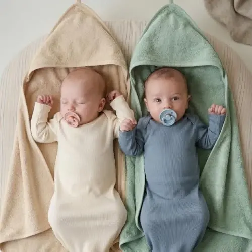 Huxie Hooded Baby Towels – Organic Cotton Baby Bath Towels – Baby Towels, Baby Bath Towels for Baby Boy, 32