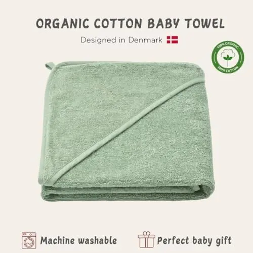 Huxie Hooded Baby Towels – Organic Cotton Baby Bath Towels – Baby Towels, Baby Bath Towels for Baby Boy, 32