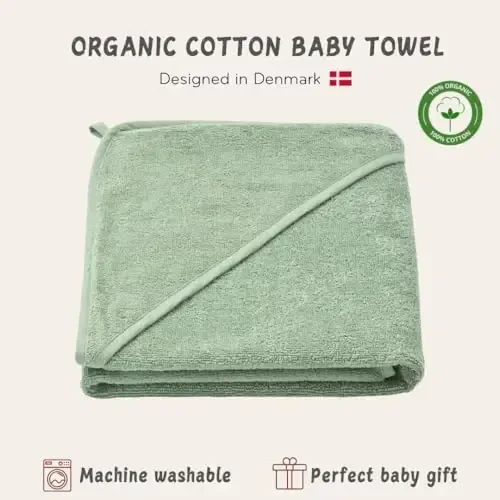 Huxie Baby Hooded Towel – Organic Cotton Baby Bath Towels – Baby Towels, Baby Bath Towels for Baby Boy, Baby Girl, 32